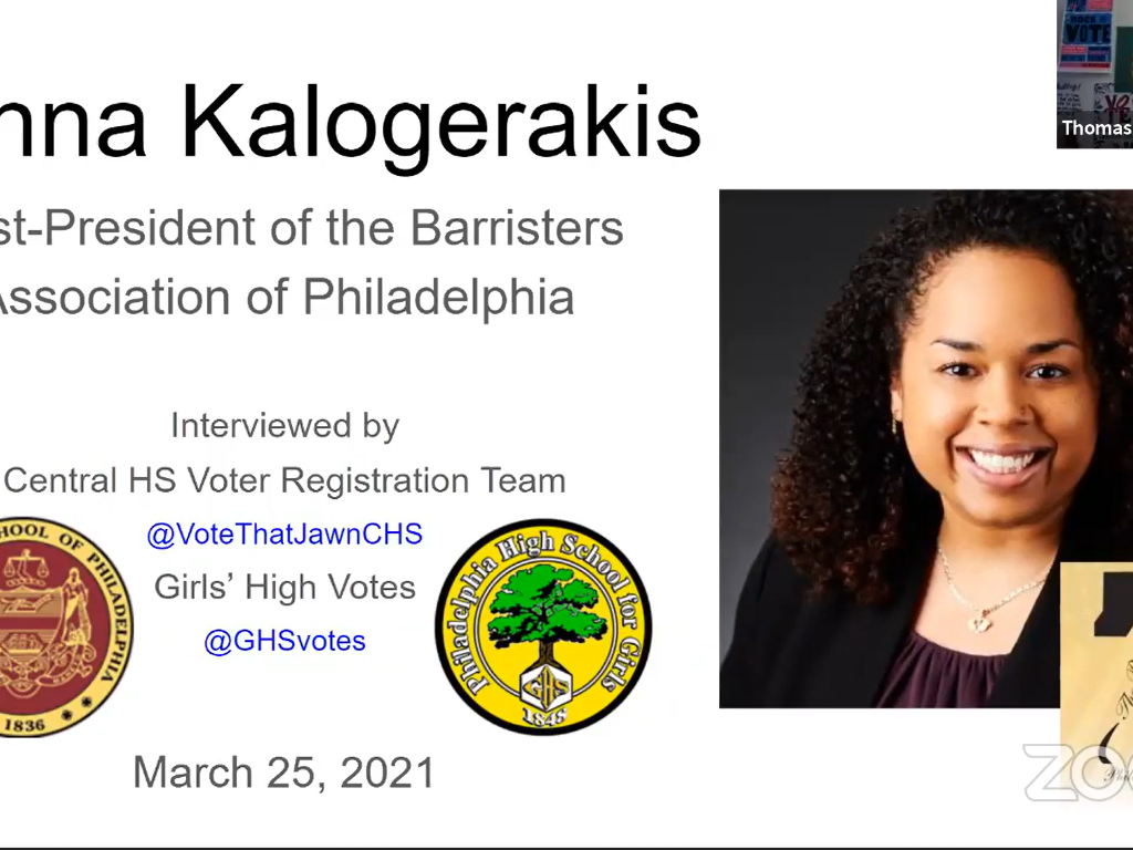 Philly Youth Vote Interviews Tianna Kalogerakis
