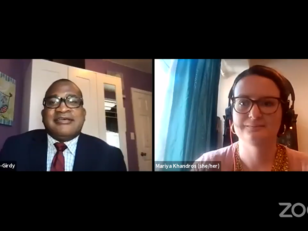 Buchholz Fellow Mariya Khandros Interview with Greg Yorgey-Girdy