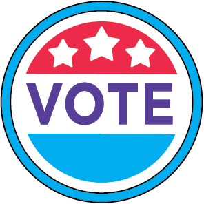 vote sticker